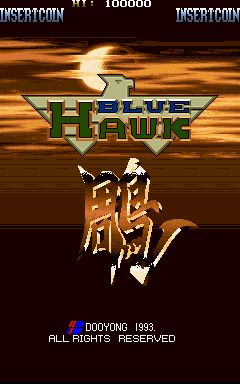 Blue Hawk Title Screen